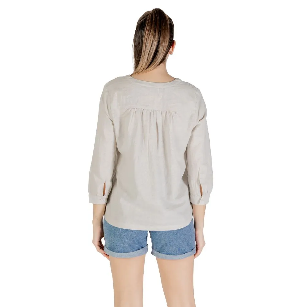 Street One Beige Linen Shirt