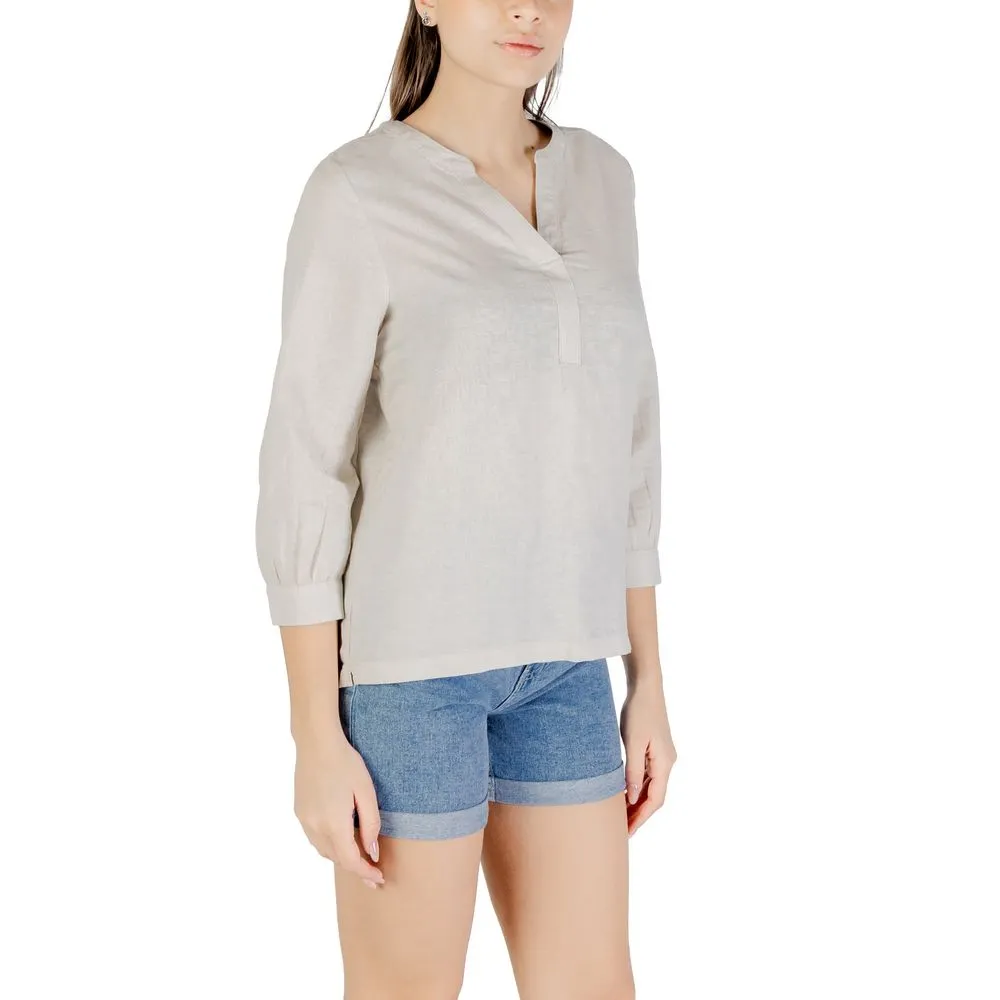 Street One Beige Linen Shirt
