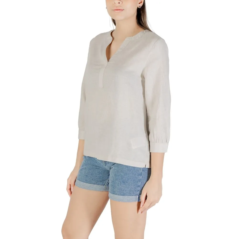 Street One Beige Linen Shirt