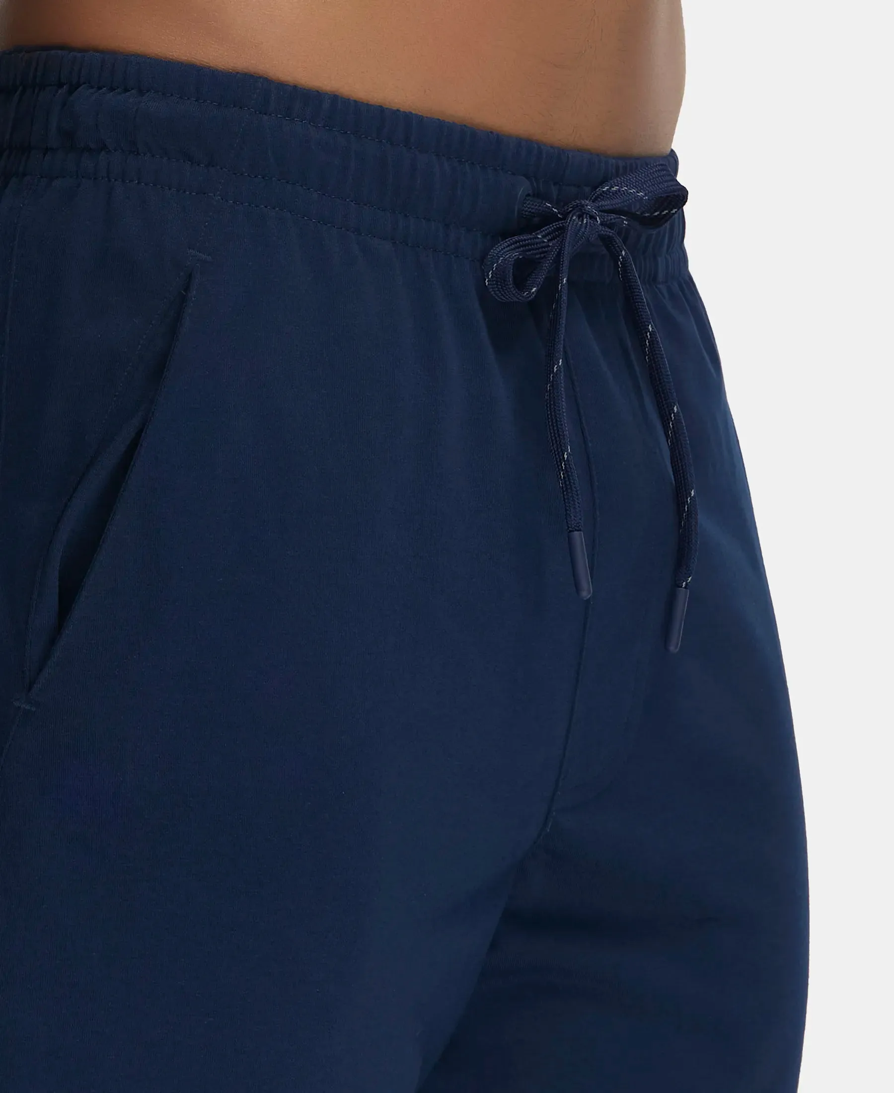 Super Combed Cotton Rich Shorts with StayFresh Treatment - Navy