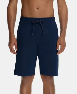 Super Combed Cotton Rich Shorts with StayFresh Treatment - Navy