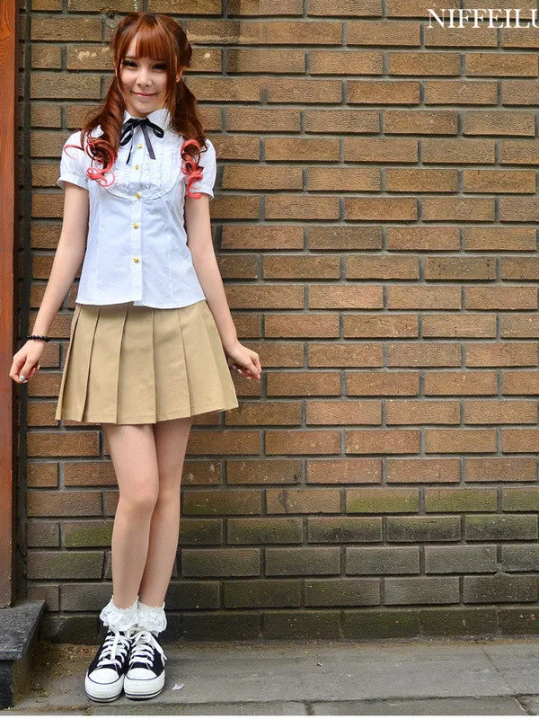 swing in campus pleated skirt