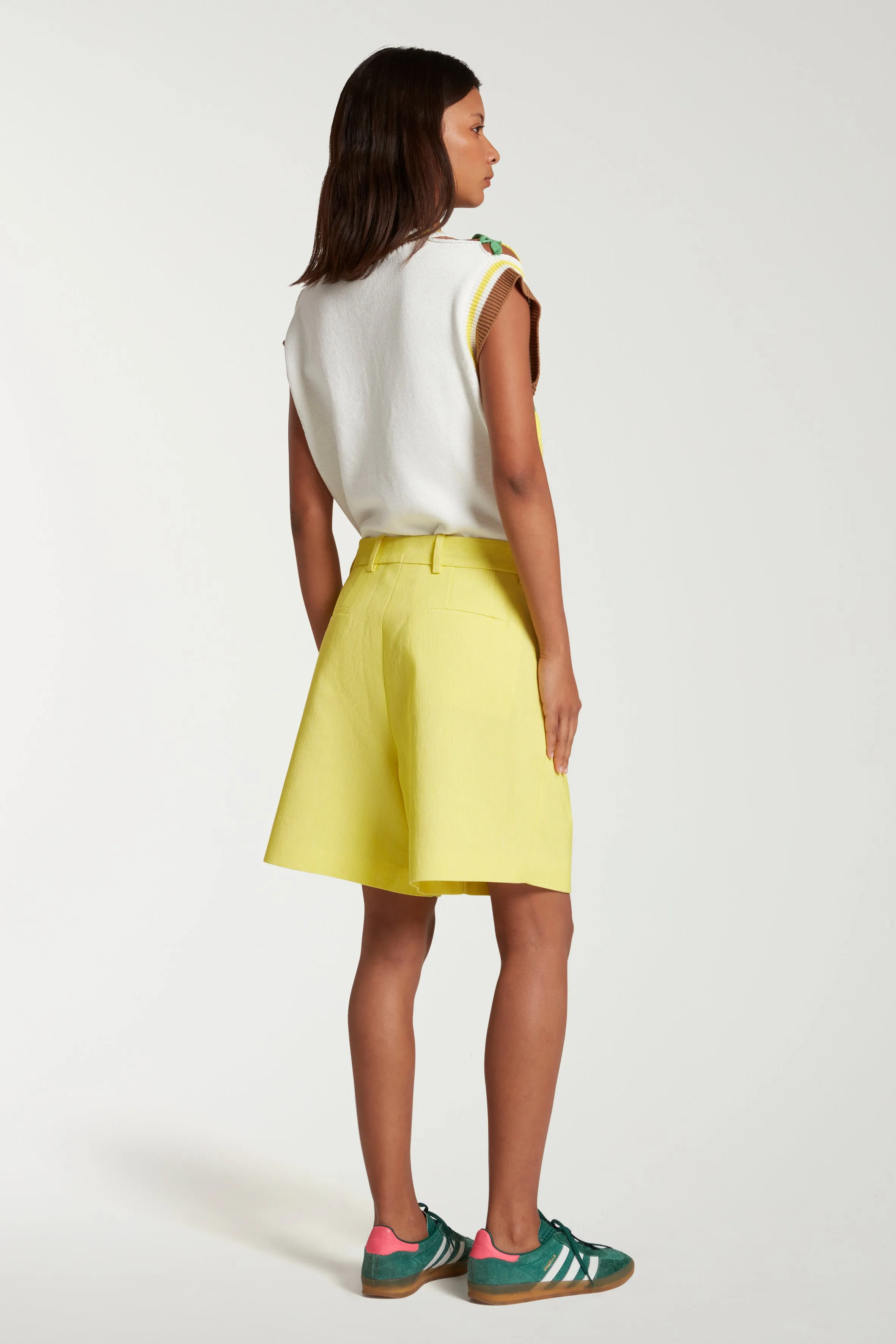 Tailored Shorts With Pleats