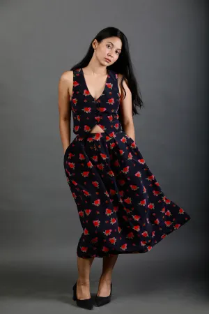Tailored Waist Coat - Rose Bloom