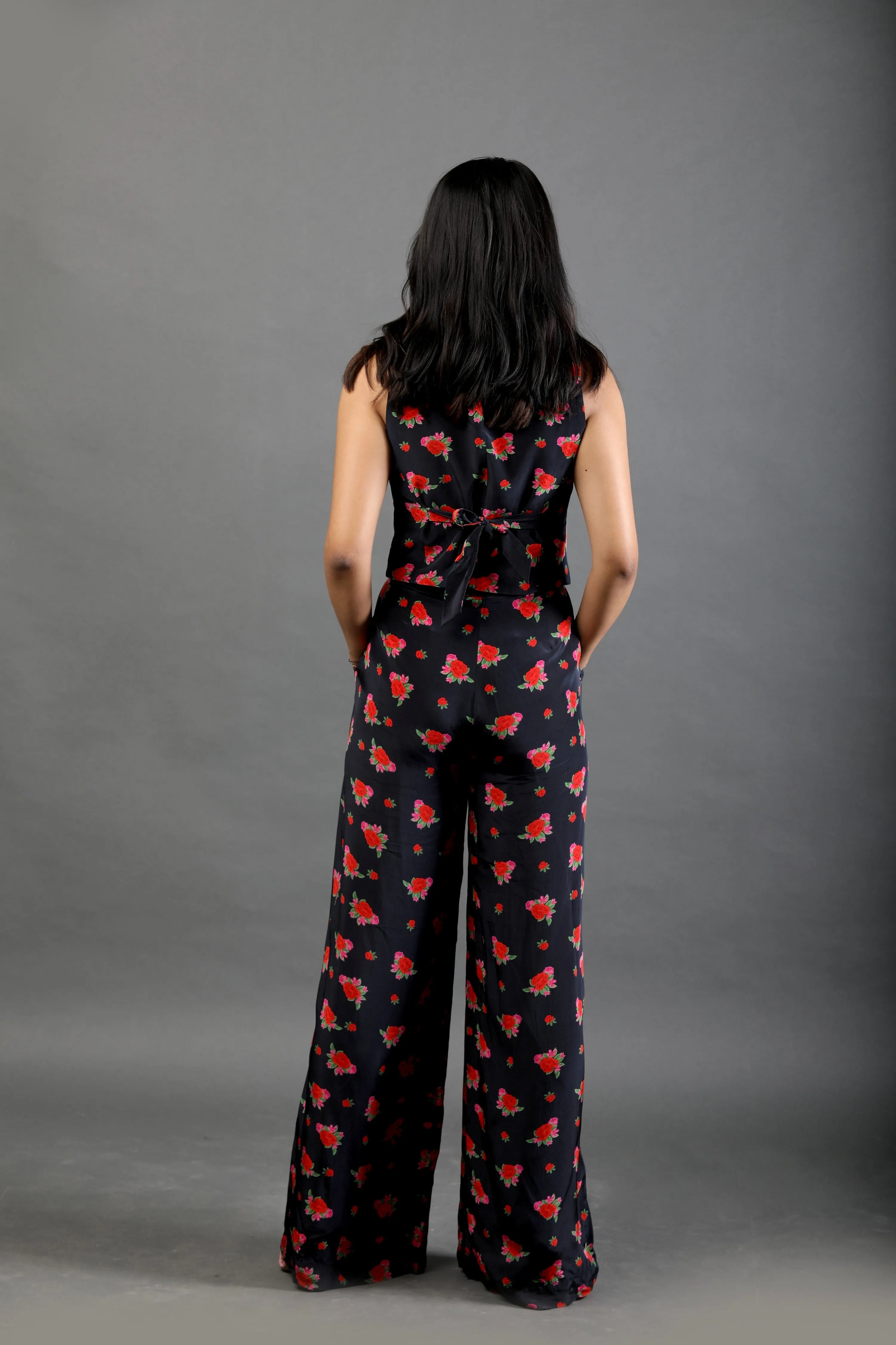 Tailored Waist Coat - Rose Bloom