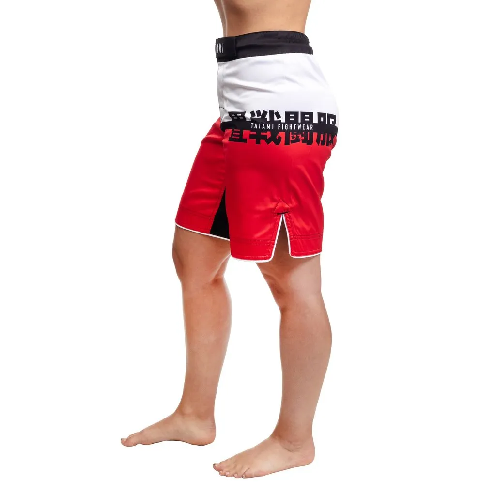 Tatami Fightwear Ladies Super Red BJJ Jiu Jitsu MMA Shorts