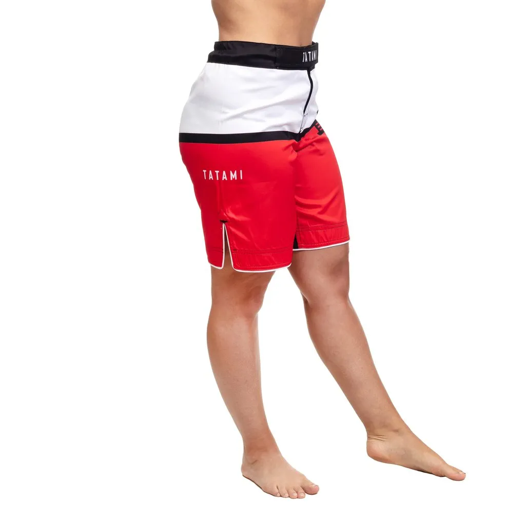 Tatami Fightwear Ladies Super Red BJJ Jiu Jitsu MMA Shorts