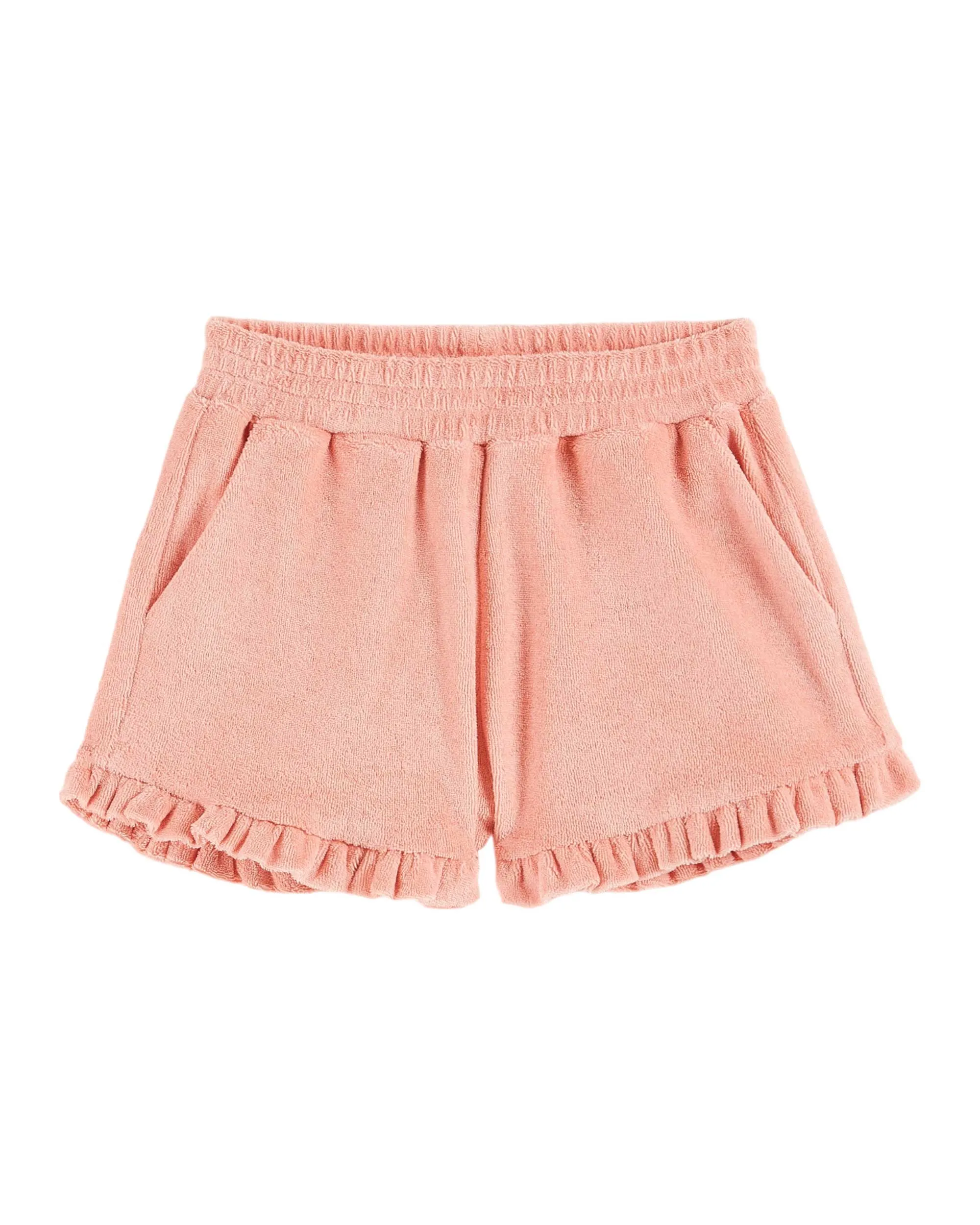 TERRY RUFLES SHORTS - BLOSSOM