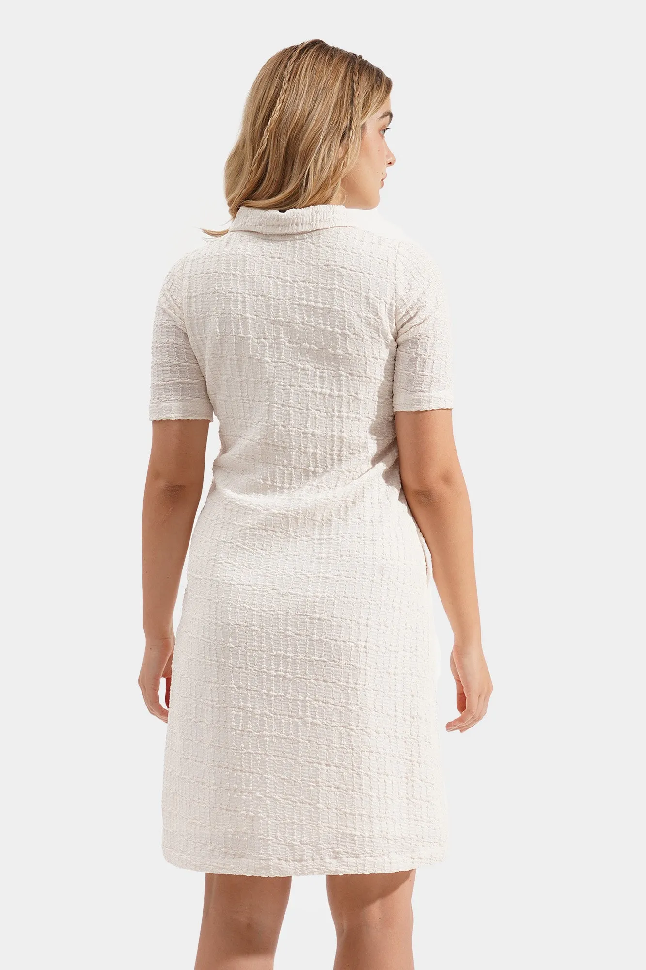 Textured Polo Dress