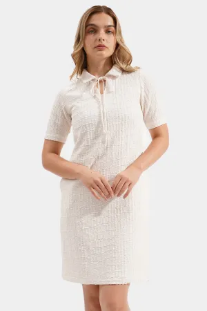 Textured Polo Dress