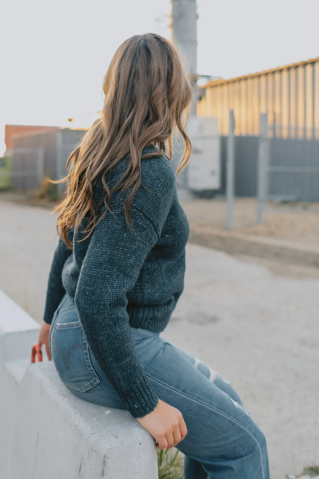 The Gracie Sweater - Navy Melange