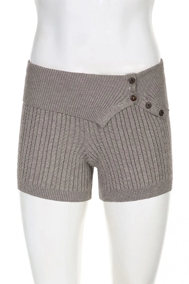 UK0276 Knitted Shirt and Shorts Set