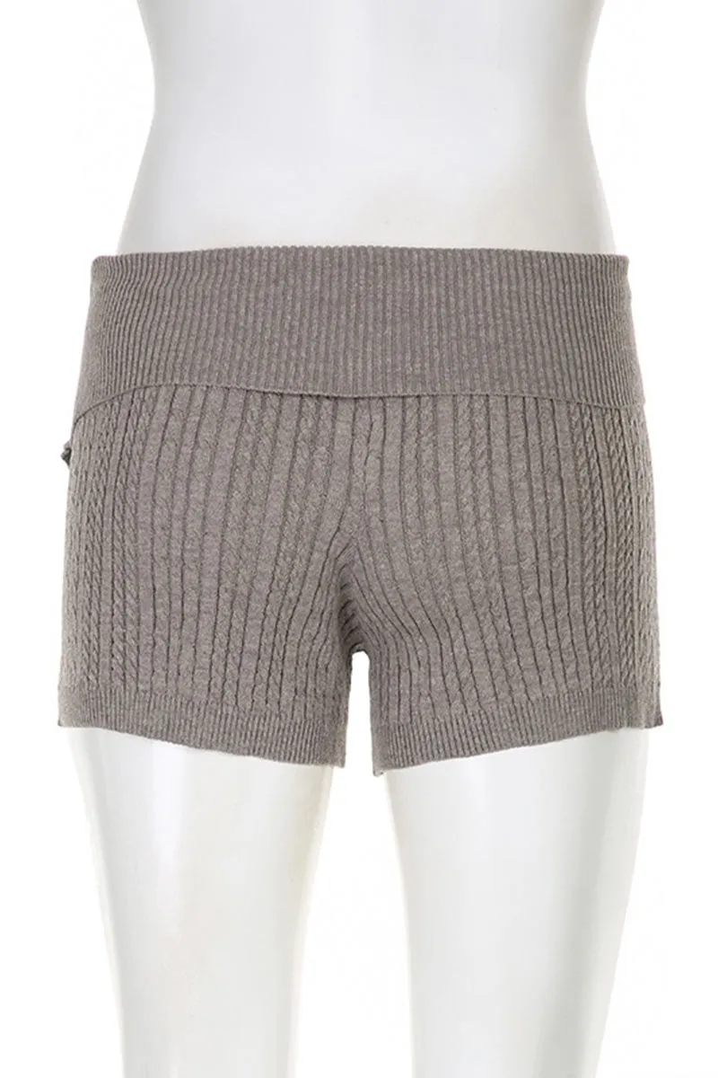UK0276 Knitted Shirt and Shorts Set