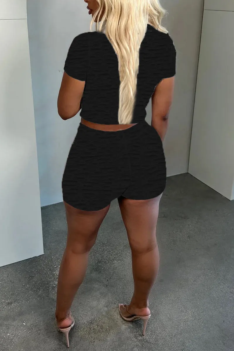 UM0409 Ragged Tee and Shorts Set