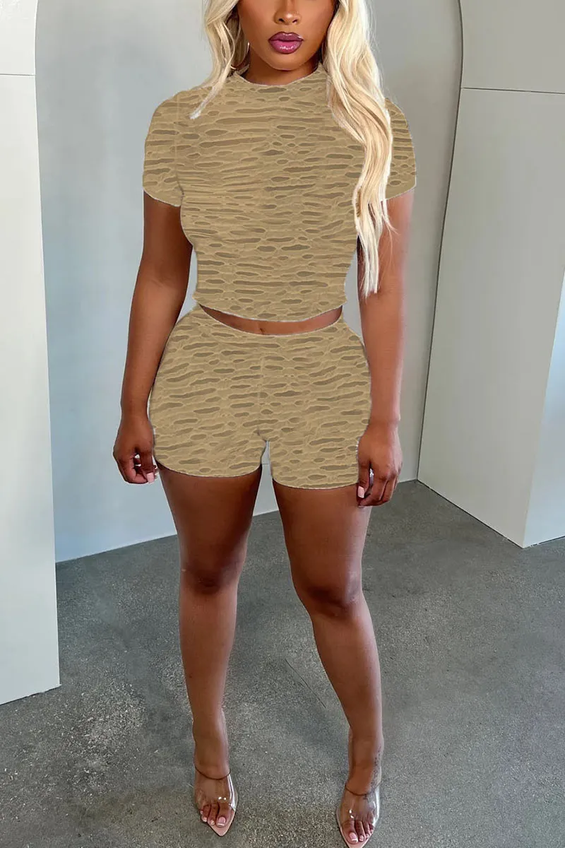 UM0409 Ragged Tee and Shorts Set