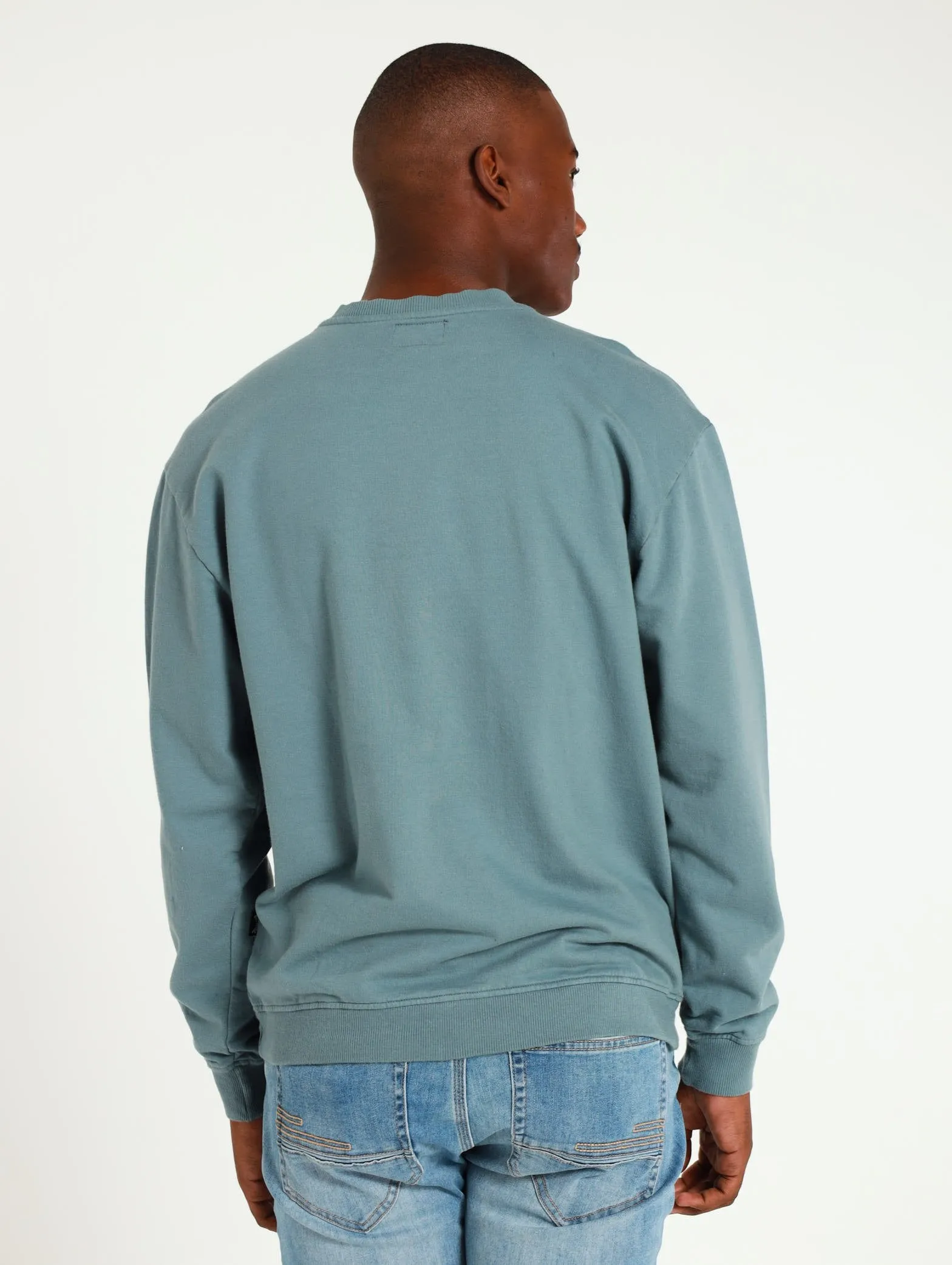 Unity Stacked Pullover Sweat Top - Light Blue