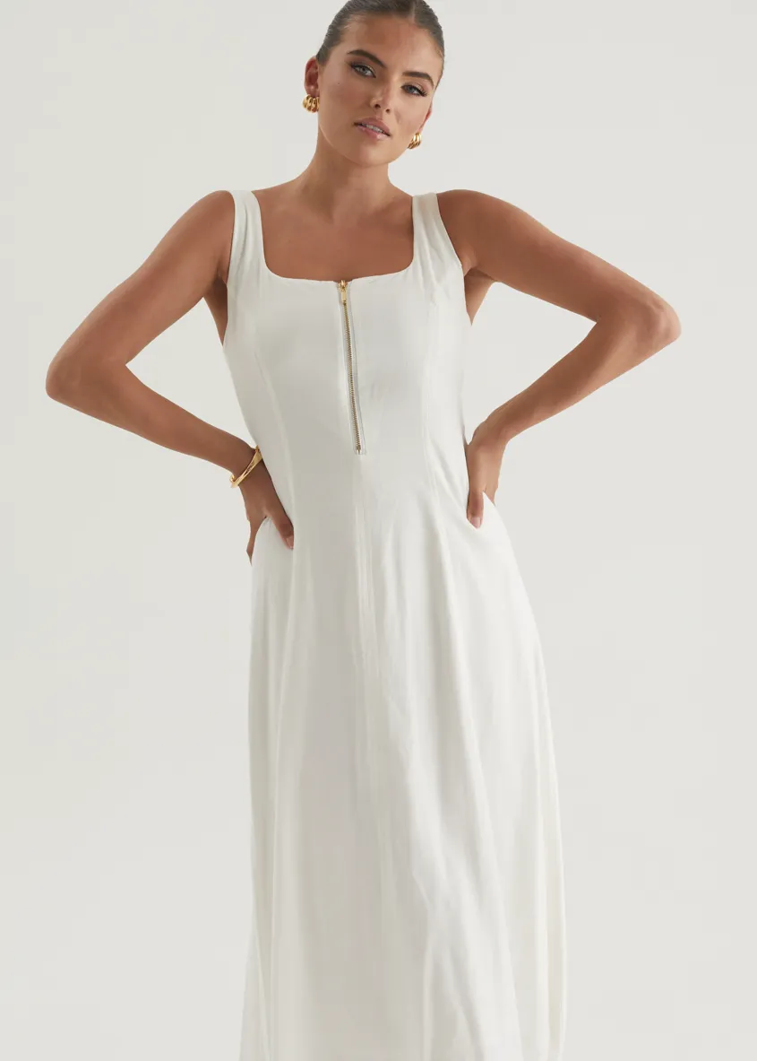 Ventura Midi Dress - Off White