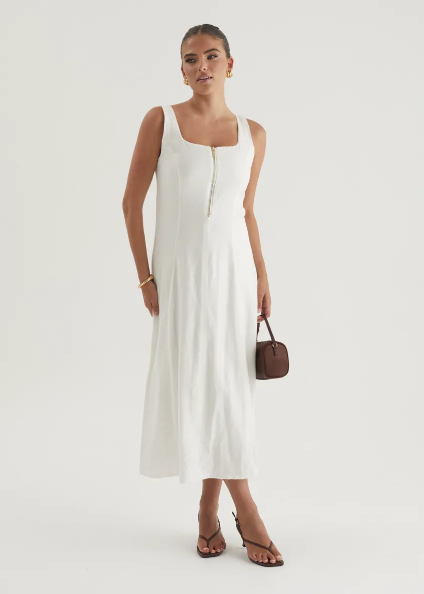 Ventura Midi Dress - Off White