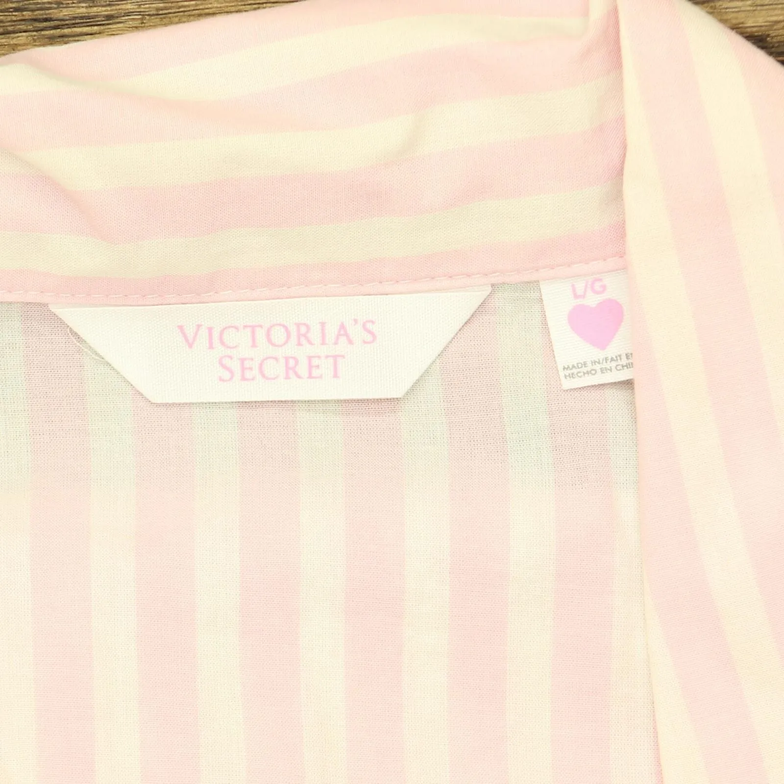 Victoria's Secret Womens Striped Cotton Pajama Shorts Top Set