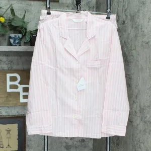 Victoria's Secret Womens Striped Cotton Pajama Shorts Top Set