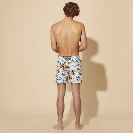 VILEBREQUIN Men Flat Belt Stretch Swim Shorts Vatel