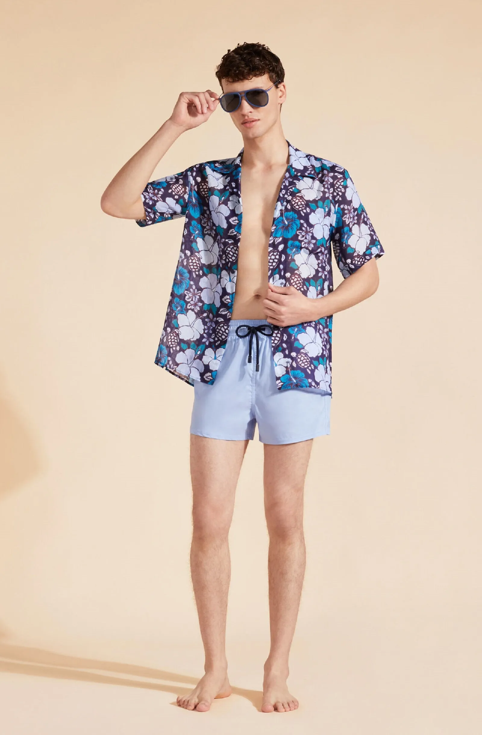 VILEBREQUIN Men Swim Short and Fitted Stretch Solid