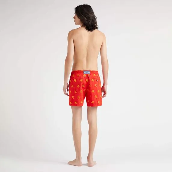 VILEBREQUIN Men Swim Shorts Embroidered Micro Ronde des Tortues Diagonal - Limited Edition