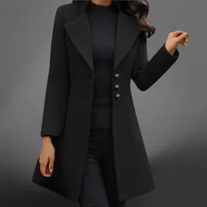 Vinci™ | Luxurious Italian Wool Long Sleeve Coat