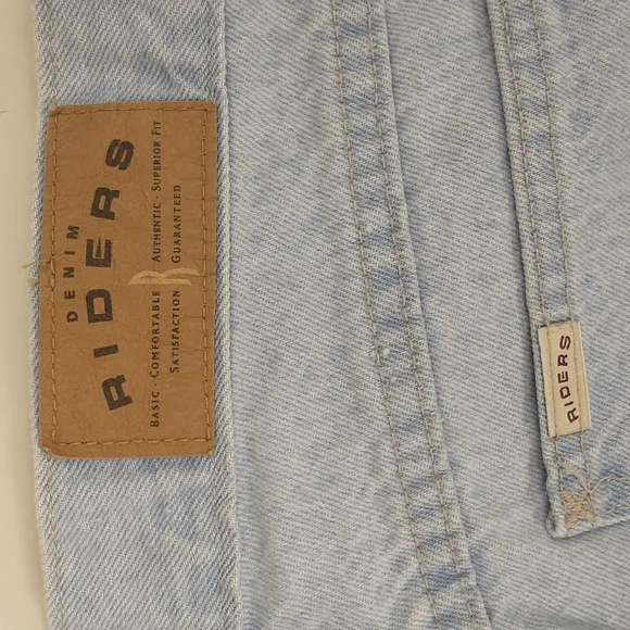 Vintage 80's Mom Shorts High Waisted Denim Light Wash see Measurements Eighties
