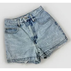 Vintage 90s Guess USA High‎ Waisted Mom Denim Shorts 24X3&quot; Distressed Cuff EUC