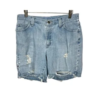 Vintage 90s Light Waist Relaxed Distressed Shorts 12