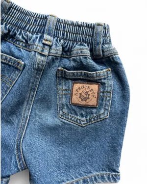 Vintage 90's Sprockets denim toddler shorts