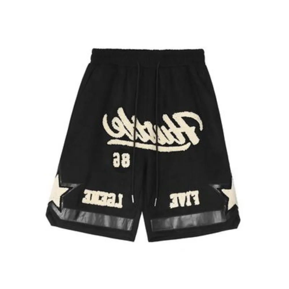 Vintage Alphabet Flocked Jacquard Shorts