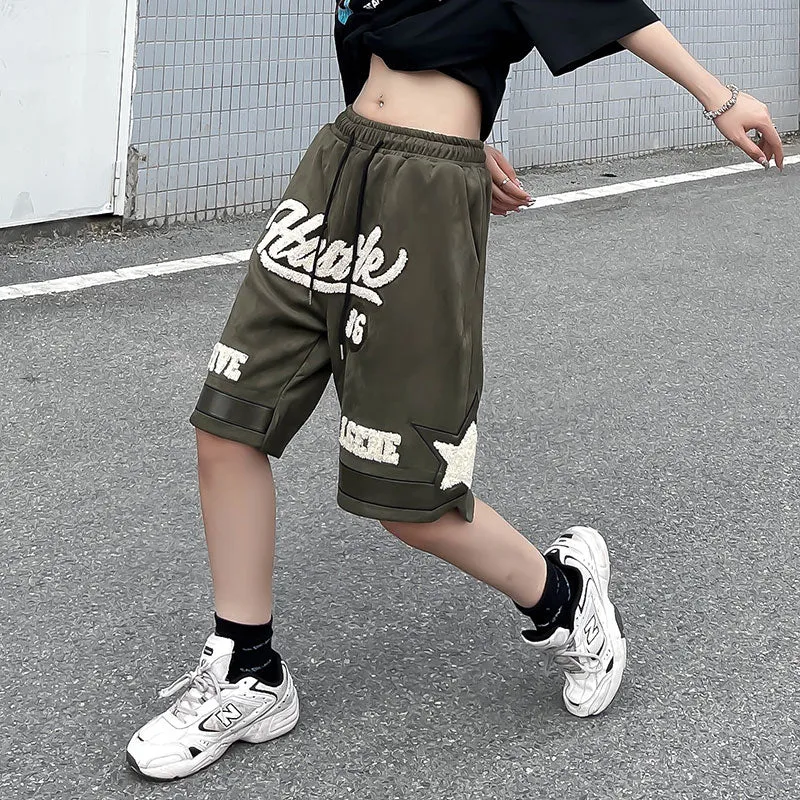 Vintage Alphabet Flocked Jacquard Shorts
