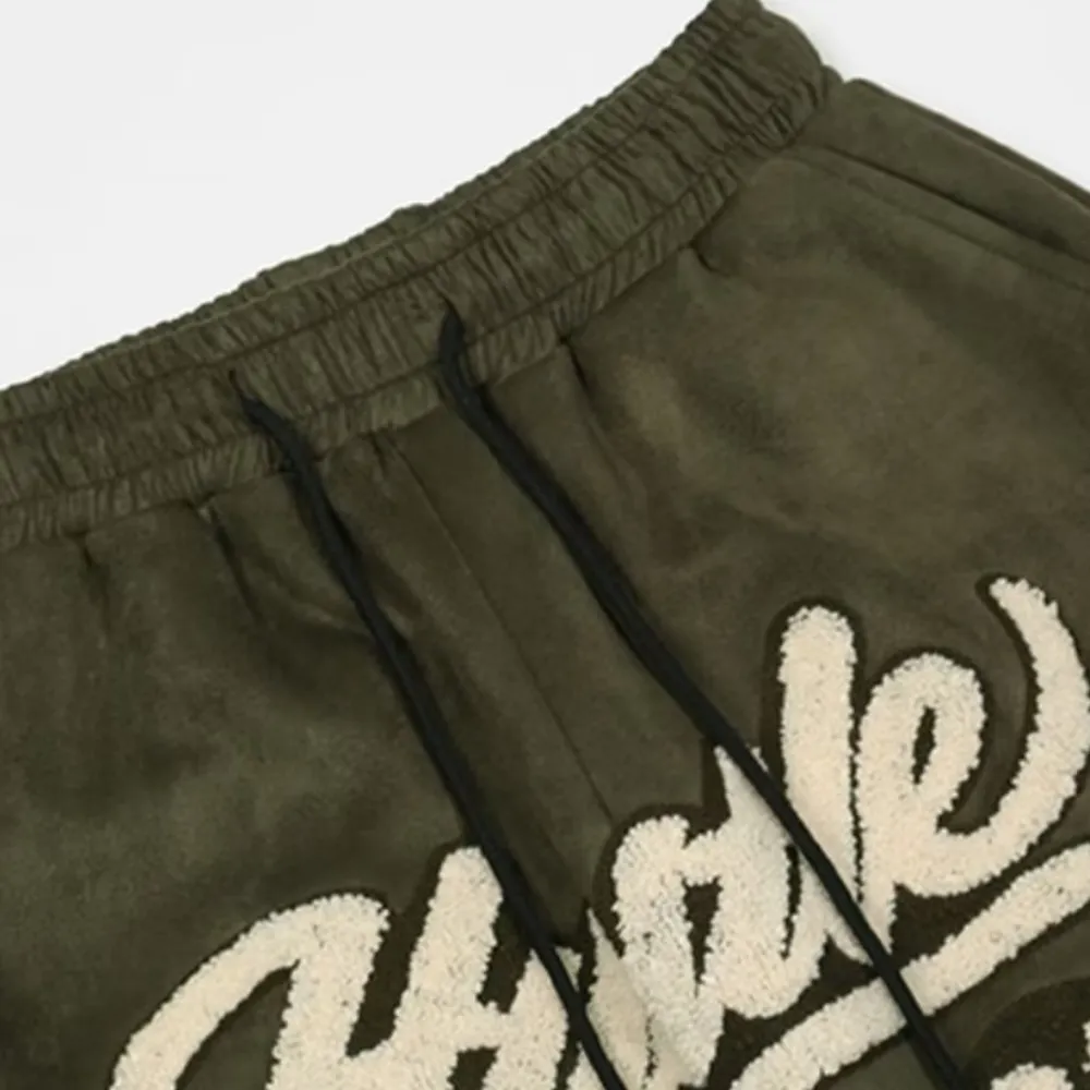Vintage Alphabet Flocked Jacquard Shorts