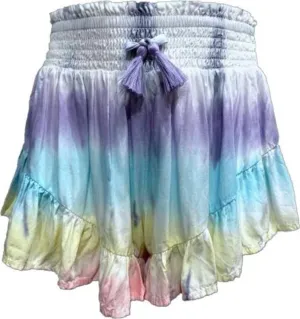 Vintage Havana Spring Garden Tie Dye Ruffle Short