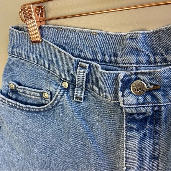 Vintage Lee Riveted Denim Shorts 13 100% Cotton