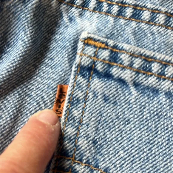 Vintage Levi orange tab cutoff shorts