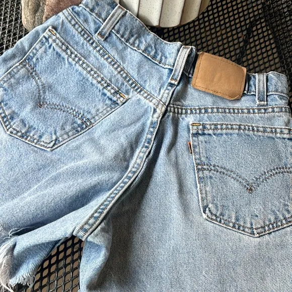 Vintage Levi orange tab cutoff shorts