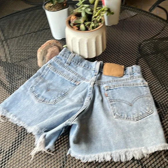 Vintage Levi orange tab cutoff shorts