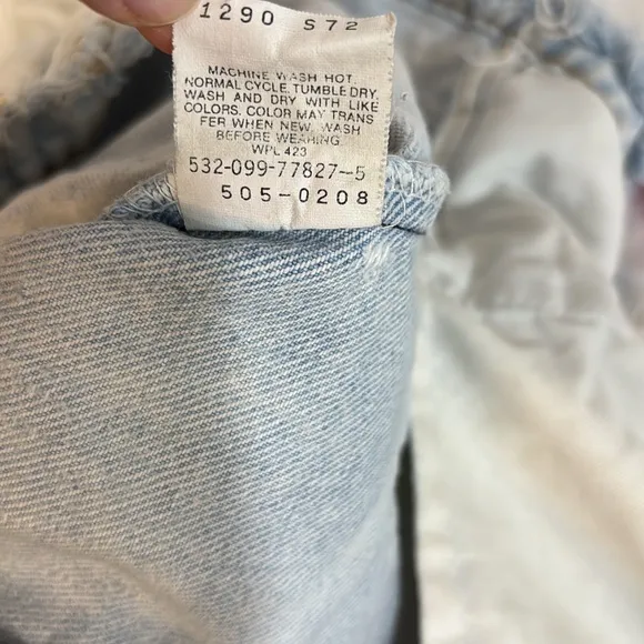 Vintage Levis 505 Shorts acid wash