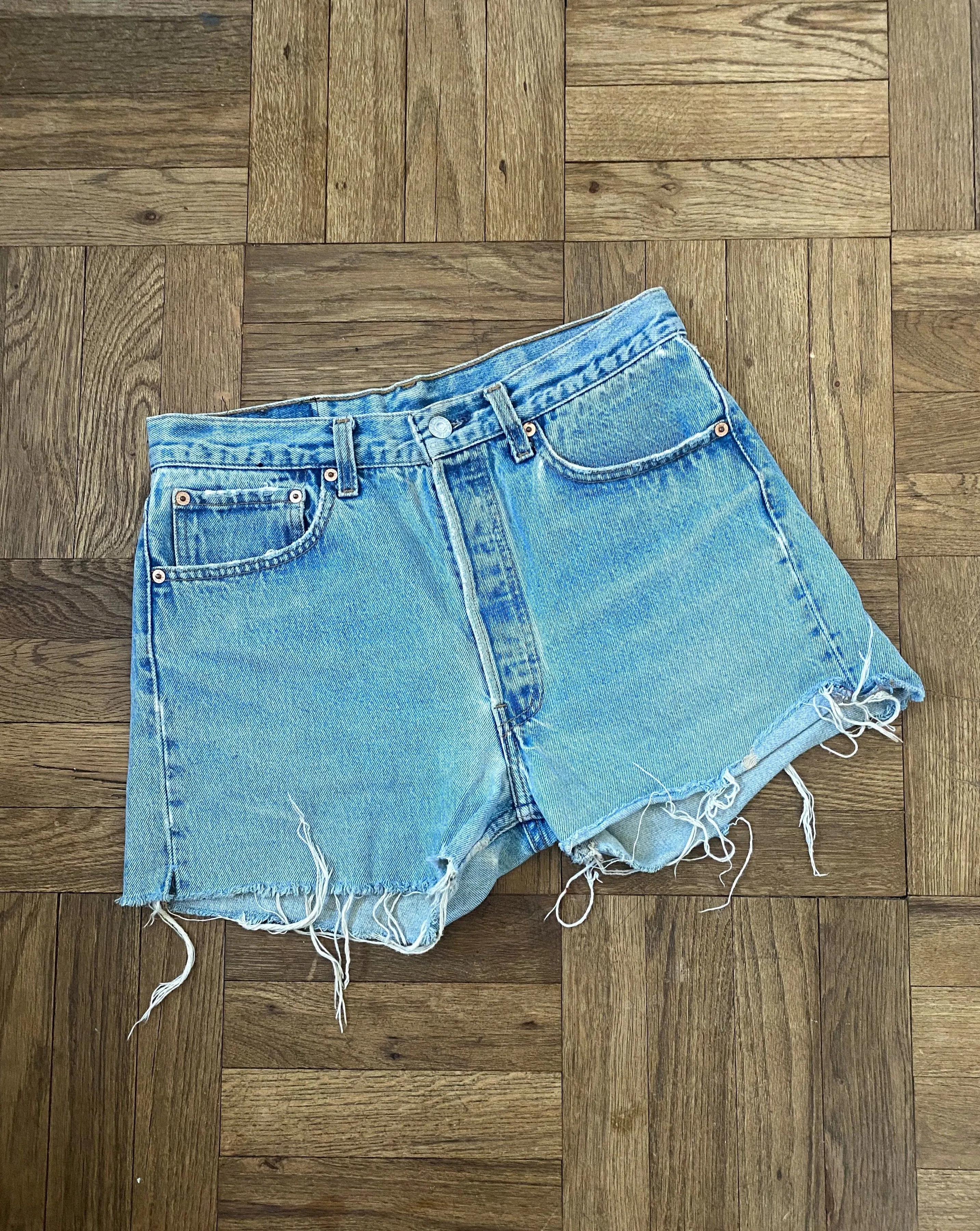 Vintage Levi's with Leather Patchwork