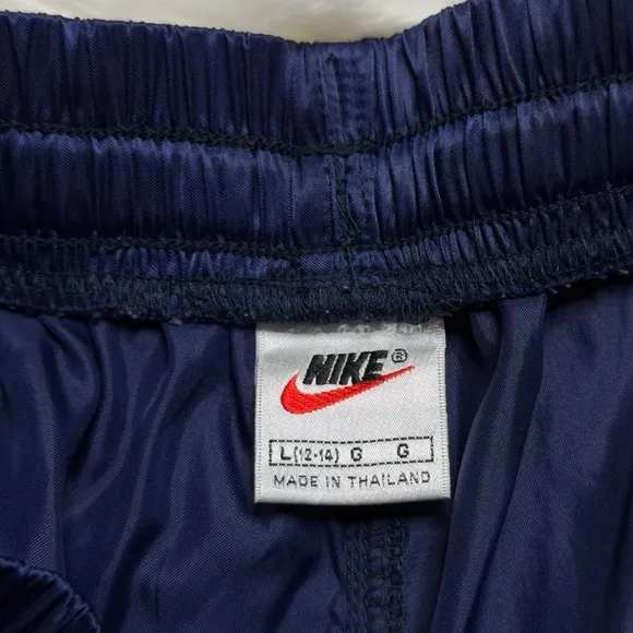Vintage Nike Satin Shorts Navy Blue 90s
