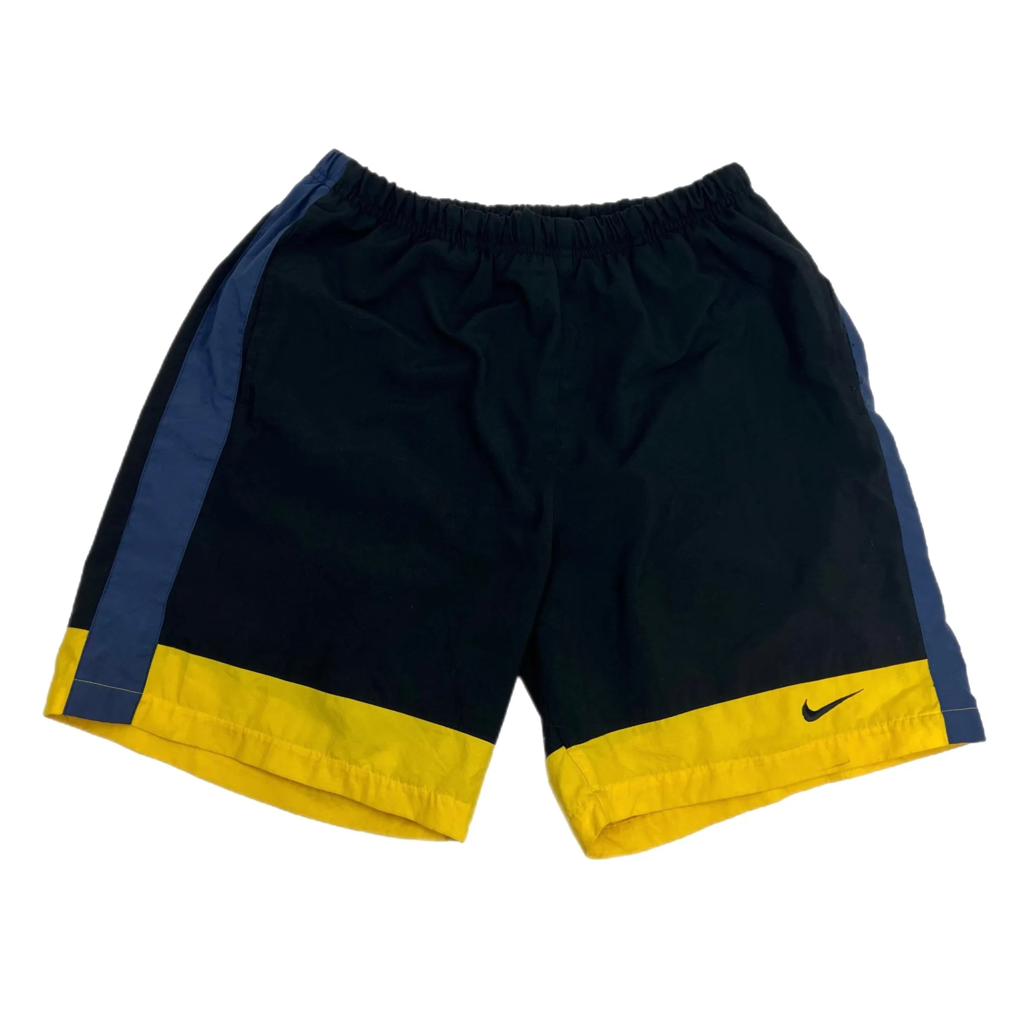 Vintage Nike Shorts Black/Navy/Yellow