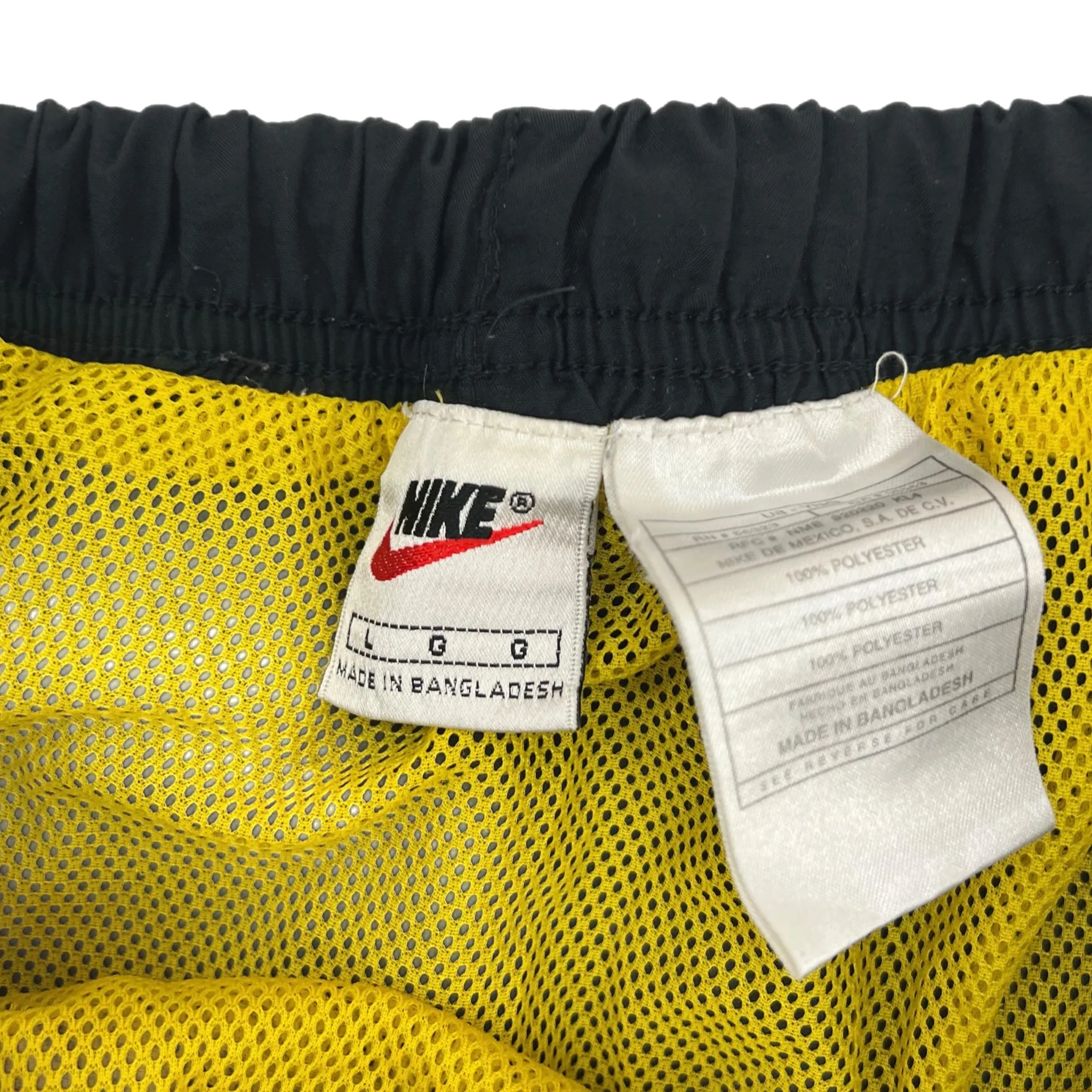 Vintage Nike Shorts Black/Navy/Yellow