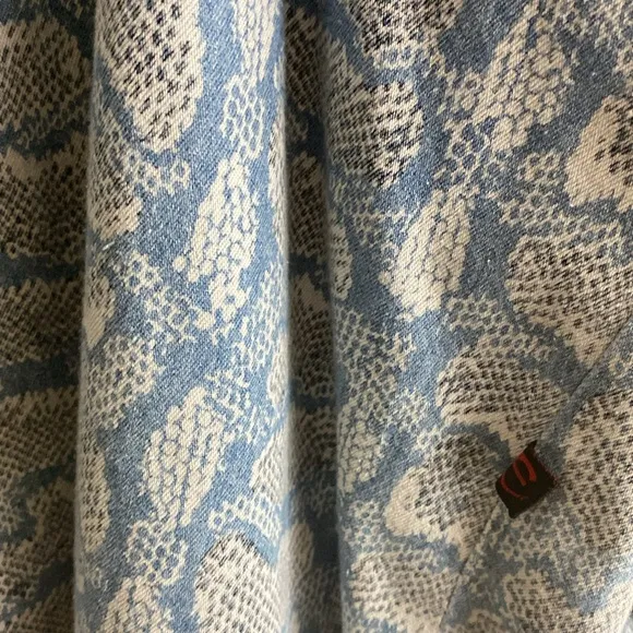 Vintage Palmer E Palmer Shorts and Top with Blue Camo and Snakeskin Pattern