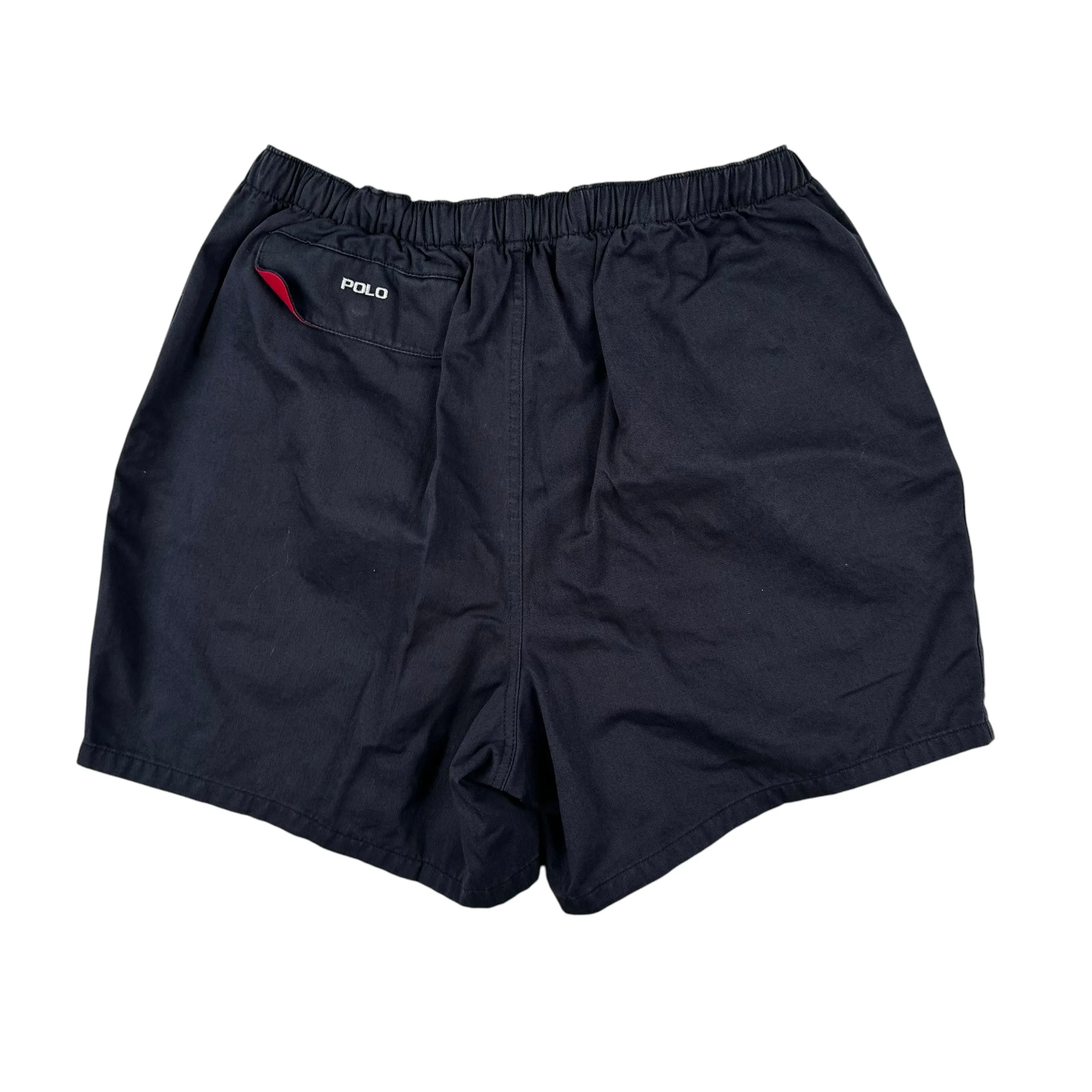 Vintage Polo Navy and Red Shorts - L