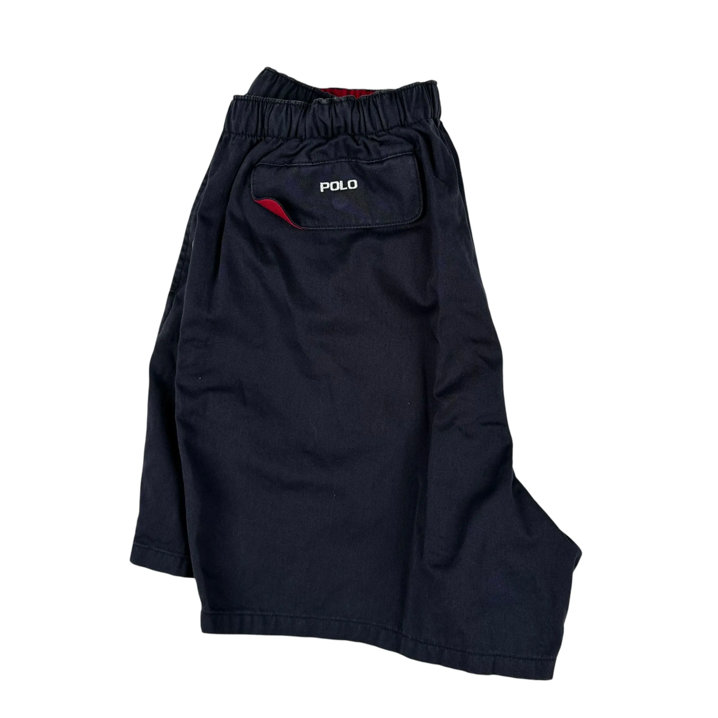 Vintage Polo Navy and Red Shorts - L