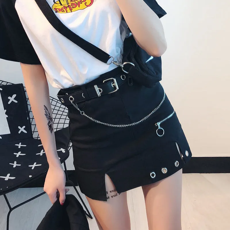 Vintage punk skirt yc20951