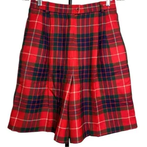Vintage Quissett Cove tartan wool plaid shorts size 10